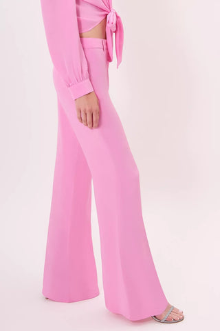 West Palm Silk Pant (Pink Pearl) - Side View