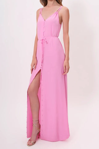 The Marilyn maxi dress in pink rose by Chloe Colette - Front View