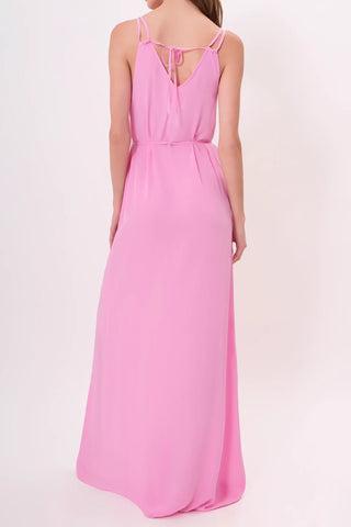 The Marilyn maxi dress in pink rose by Chloe Colette - Back View