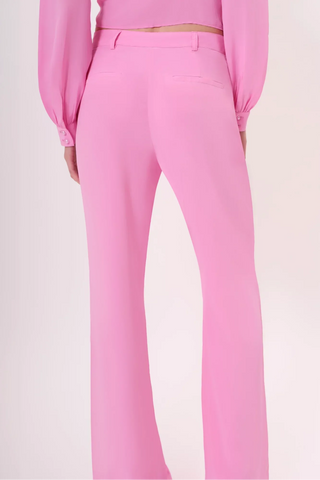 West Palm Silk Pant (Pink Pearl) - Back View