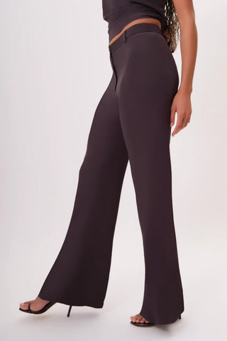 West Palm Silk Pant (Noir) - Side View