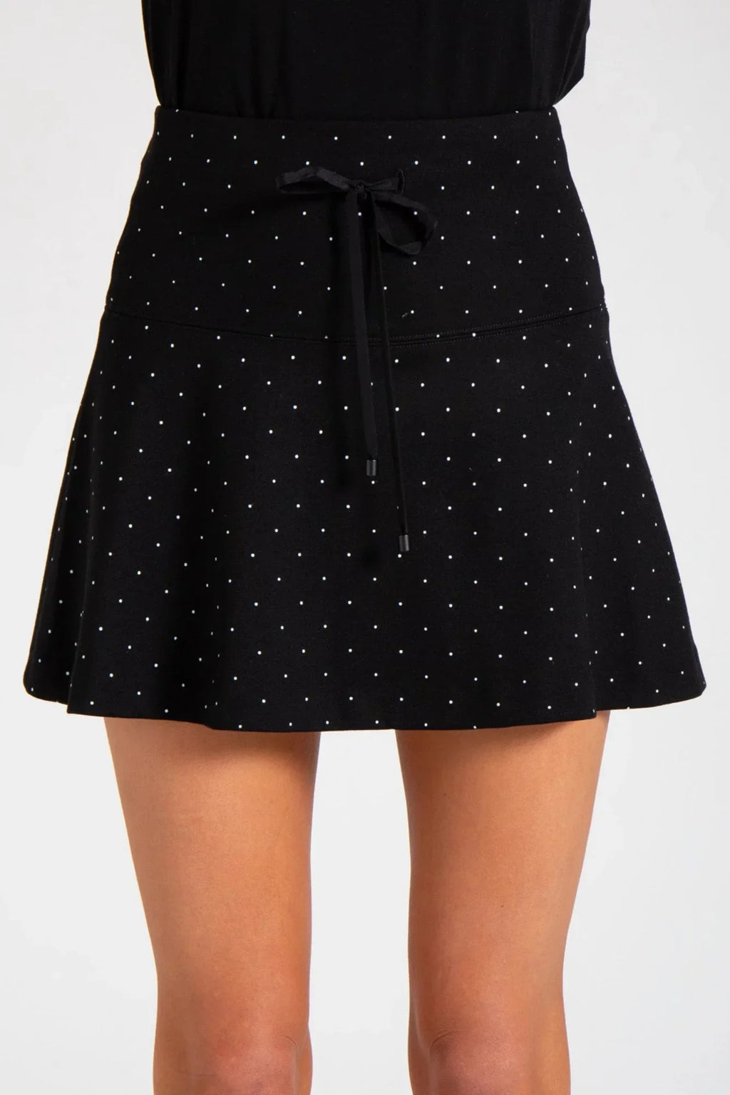 Mini Skirt | The Sarah | Pindot | Shorter in the front and longer