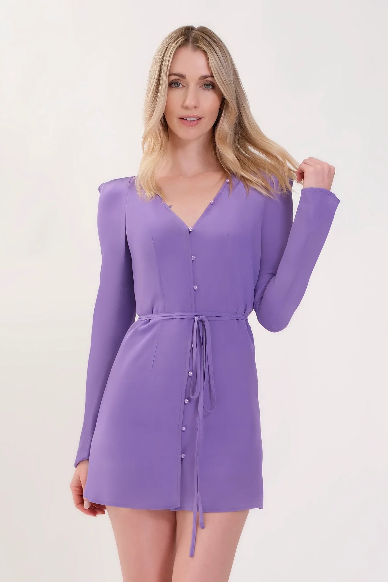 tunic dress mini Madison Mini Tunic Dress - Lavender - Shop Chic & Comfy Styles Today Lavender / M by Chloe Colette