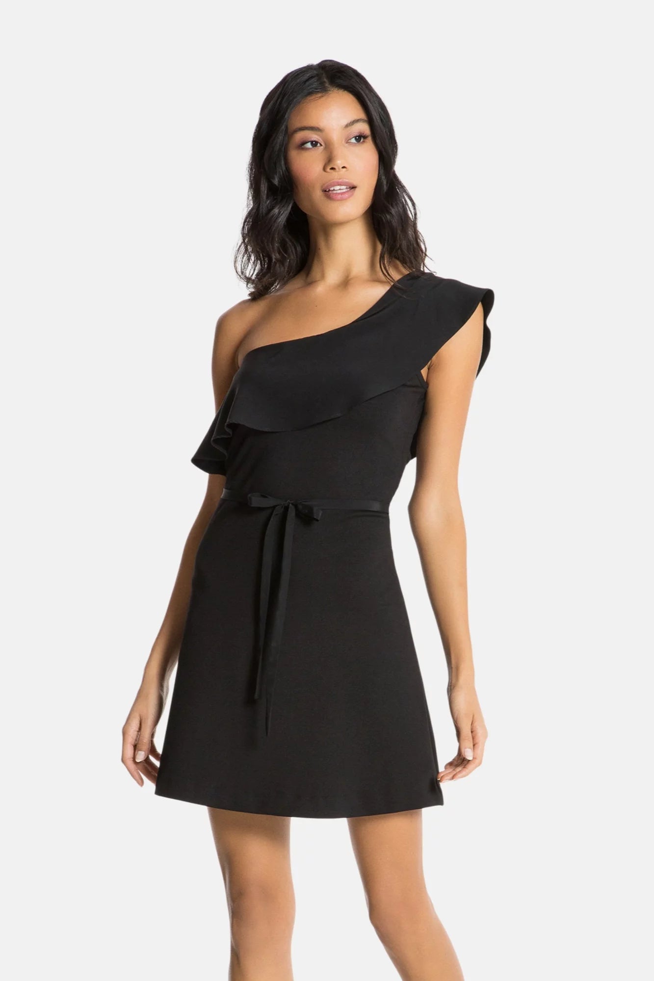 Shoulder Dress | The Paris | Navy | Perfect Fit and Flare Mini Dress Navy / Xs by Chloe Colette