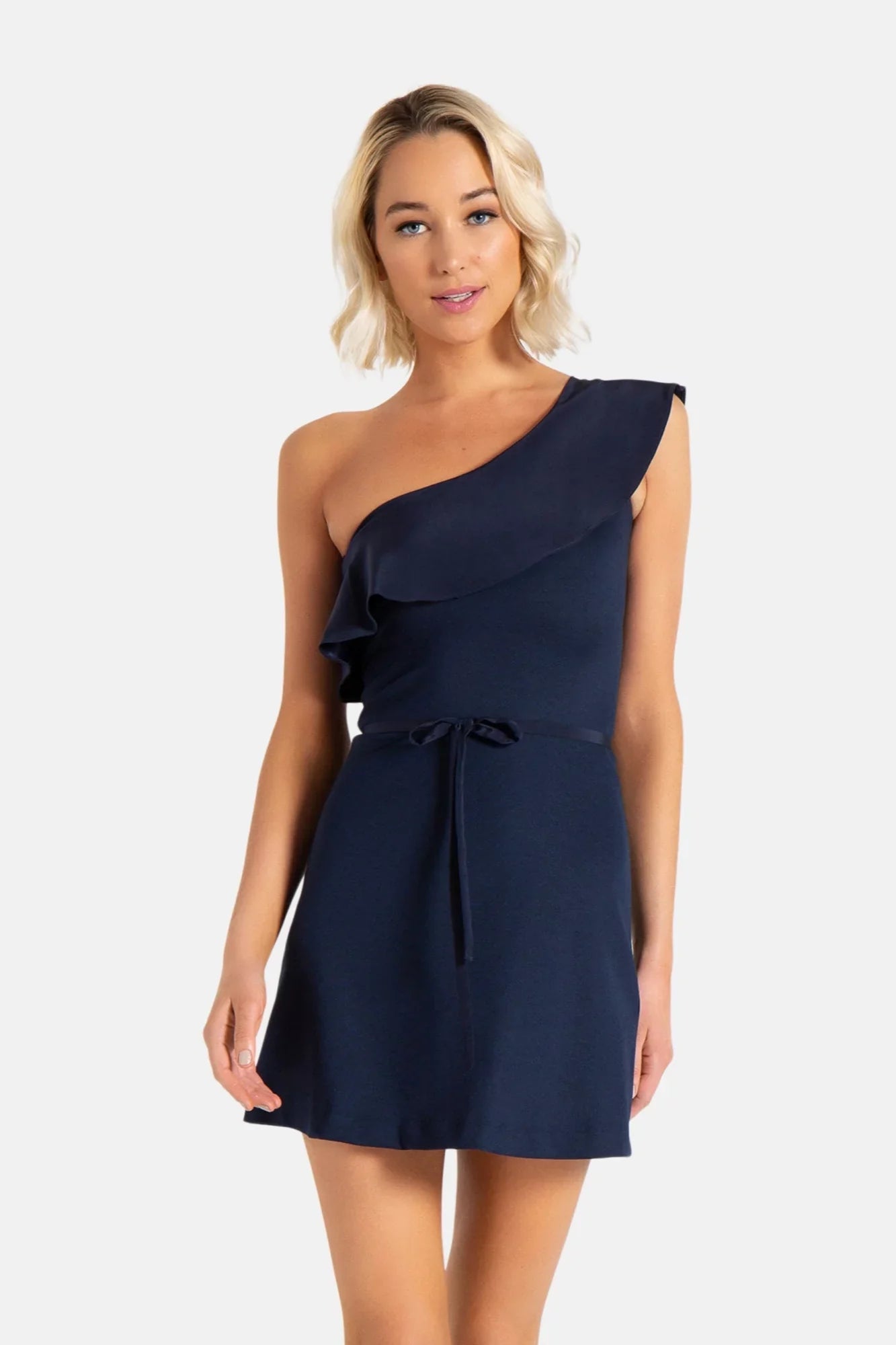 Shoulder Dress | The Paris | Navy | Perfect fit and flare mini dress CHLOE COLETTE Shoulder Dress | The Paris | Navy | Perfect fit and flare mini dress CHLOE COLETTE