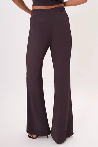 West Palm Silk Pant (Noir) - Front View