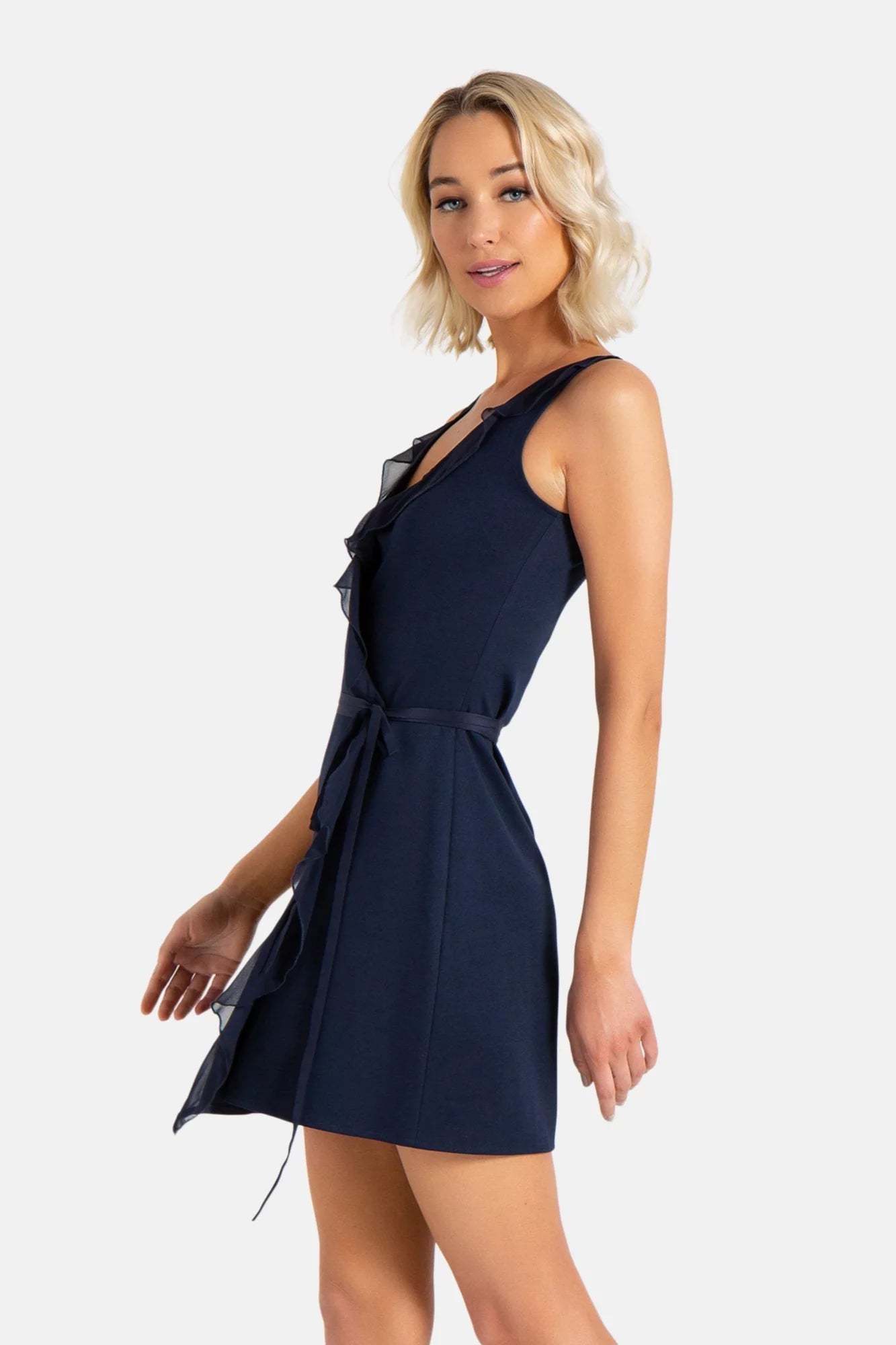 Mini Dress | The Bliss | Navy | Short and Flattering Navy / L by Chloe Colette | Flattering, Elegant, Elevated Timeless Basics Mini Dress | The Bliss | Navy | Short and Flattering Navy / L by Chloe Colette | Flattering, Elegant, Elevated Timeless Basics