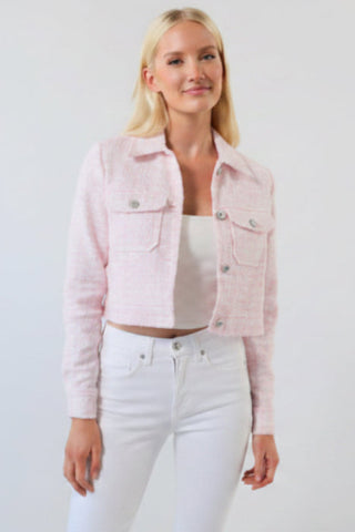 Pink Rose Vivienne Tweed Jacket